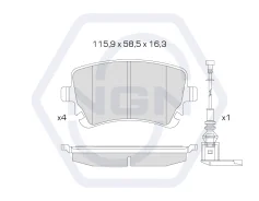 ������� ��������� �������� ������������ (�����) VW Transporter V-VI 03 NGN 3501676, ������ 3501676 ����