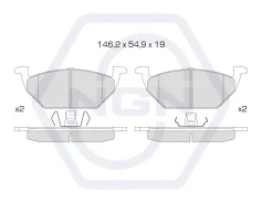 ������� ��������� �������� ������������ (�������) AUDI A3(8L1) 1.6-1.9TD 96-99, Skoda Fabia (ATE) 99 / Octavia 96 / Roomster, VW Bora 98 / Golf IV 1.4...