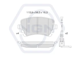 ������� ��������� �������� ������������ (�����) AUDI A4 2.0-3.0D 03-08 / A6 2.0D-4.2 04-11 / A8 2.8-6.0 03-10, VW Transporter V 1.9D-3.2 03 NGN 350207...
