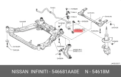 ������ ���. ������. Nissan Qashqai, X-Trail/Renault Koleos 07= (��� ����) Qashqai J10E 2009- Nissan Nissan 546681AA0E 546681AA0E ����