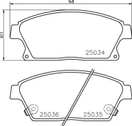 ������� ��������� �������� (�������) Chevrolet Cruze (J300) 1.6 05.2009 - Chevrolet Cruze (J300) 1.8 05.2009 - Nisshinbo NP6073, �������� NP6073 ����