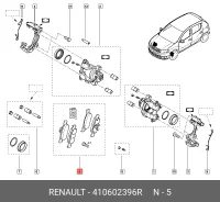 ������� ��������� �������� (�������) Renault 410602396R, �������� 410602396R ����