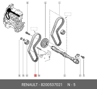 ������ ��� Renault Sandero 1.4, 1.6 08- / Kangoo 1.6 08 - / Kangoo Express 1.6 08- Renault 8200537021 8200537021 ����