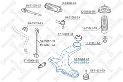 ����� �������� (������) KIA Cerato 04 Stellox 5753085SX, ������ 5753085SX ����