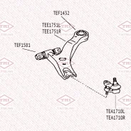 ����� ������� ������ L Toyota Camry/Previa 01- Tatsumi TEA1710L TEA1710L ����