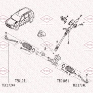���� ������� L/R Renault Duster 10- Tatsumi TED1031 TED1031 ����