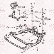 ������ ������������� ��������� (�������) Mazda 6 -13 Tatsumi TEF1141 TEF1141 ����