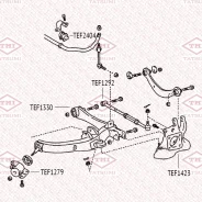 ����������� ������� ������� ������ Toyota Avensis/Caldina/Scion TC 02- Tatsumi TEF1330 TEF1330 ����