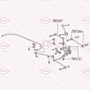 ����������� ������ ���������� ���� Honda Accord 98- Tatsumi TEF1364 TEF1364 ����