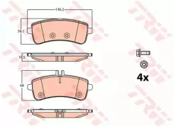 ������� ��������� �������� (�����) MB W222/�217 4.7/6.0i 13 TRW GDB2079, ������ GDB2079 ����