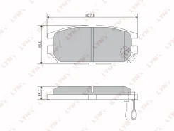 ������� ��������� ������ Mitsubishi Galant V 2.5 92-96 / Space Wagon 2.0-2.4 98-04 Lynxauto BD5517 BD5517 ����