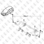 ���� ������������� �������� �����/������ Renault Scenic/Grand Scenic/Megane 08- Fixar FP0627 FP0627 ����