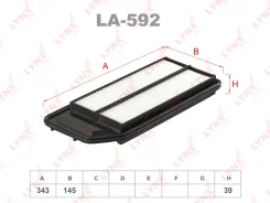 ������ ��������� Honda Accord(02-) Honda Accord VIII 2.0-2.4 03-08 Lynxauto LA592 LA592 ����