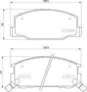 ������� ��������� �������� (�������) Toyota Previa (_R1_, _R2_) 2.4 (TCR1_) 05.1990 - 08.2000 Nisshinbo NP1124, �������� NP1124 ����
