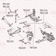 ����������� ������� ������� ����������� ������ Toyota RAV4 05- Tatsumi TEF1347 TEF1347 ����