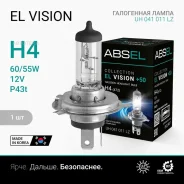 ����� ���������� H4 P43t 12V 60/55W EL Vision +50 Absel UH041011LZ Absel UH041011LZ UH041011LZ ����