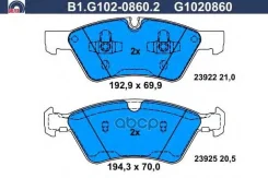 ������� ����. ���. Galfer ���. B1-G102-0860-2 B1G10208602 ����