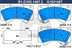 ������� ����. ���. Galfer ���. B1-G102-1487-2 B1G10214872 ����