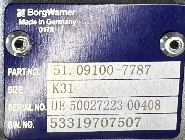 ��������������� Borg warner MAN 51.09100-7787 51091007787 ����