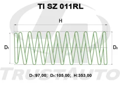 ������� ��� �������� + 50 ��. - TI TI SZ 011RL REAR LH Jimny RHD JP JB23/JB33/JB43 98- H = 353 mm. � ���� � TI SZ 011RR, ����� ������ TISZ011RL ����