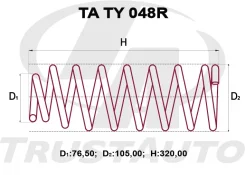 ������� �������� ��������� TA TA TY 048R Corolla RUNX/Allex NZE121, ZZE122/123 01-06/WILL VS NZE12702-04 TATY048R ����