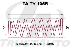 ������� �������� ��������� TA TA TY 105R Corolla AXIO/Fielder NZE144, ZRE144 06- TATY105R ����