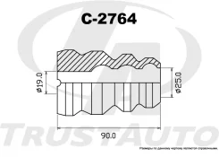 �������� �������� ������������ TA C-2764 FR Bumper Corolla/Fielder NZE124, ZZE122, ZZE123G, ZZE124 00-06/Corolla RUNX/Allex NZE124, ZZE122, ZZE123 01...