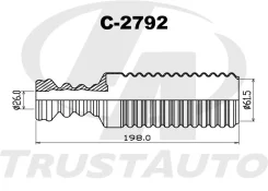 �������� �������� ������������ TA C-2792 FR BOOT Almera N16 JPN MAKE 00-02/ Bluebird Sylphy G10 00-05/ Sunny B14/Almera N15 95-00/ Sunny B15/Almera N1...