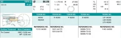 �������� ������� 2c d86+0.50 1,75hk-2-3 Toyota 2CT-II 88- Liteace CM41, CM36, Corona CT141 Teikin 46260050 Teikin 46260050 46260050 ����