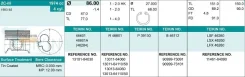 �������� ������� 2c-iii d86+1.00 2hk-2-4 Toyota 2C 83- Teikin 46601100 46601100 ����