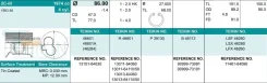 �������� ������� 2c-iii d86+0.50 2hk-2-4 Toyota 2C 83- Teikin 46601050 46601050 ����