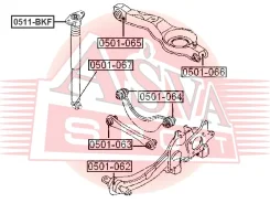 ����� ������������ Mazda 3 ASVA 0511-BKF 0511BKF ����