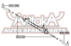 ���� ������� Toyota Auris/Corolla NZE150/ZRE150/ADE150/NDE150/ZZ�E150 2006-Scion XB AZE151 2007-MARK X ANA10/GGA10 2007-Blade AZE150/GRE150 2006- ASVA...