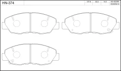 ��������� ������� /�������� ������ /����� /JFBK ��� Honda CR-V 1995-2001 Accord Coupe Wagon HN-374 A-662WK PF-8484 TG455C MN299M MN395M D5116M Front H...