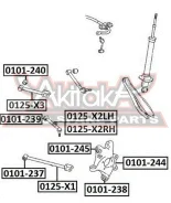 ���� ������ �������� ������� Toyota Toyota MARK X GRX120 2004-2009 ASVA 0125-X3 0125X3 ����