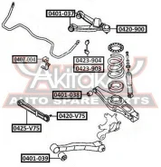 ����� ������� ������� ������ Mitsubishi Mitsubishi Pajero III Montero V65W/V75W 2000-2006 ASVA 0420-V75 0420V75 ����