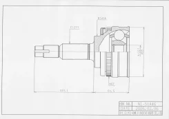 ���� �������� /�������� ������ /����� HDK ��� Nissan Primera 1991-1993 P10 SR20D# GA16DE CD20 22*56*27 NI-051A46 3910123U00 225627 Primera P10 SR20D...