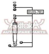 ������ ������� ������������ Toyota Toyota LAND Cruiser 100 HDJ101/UZJ100 1998-2007 ASVA 0103-781 0103781 ����