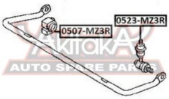 ������ ������� ������������� Mazda Mazda 3 BK 2003-2008 ASVA 0507-MZ3R 0507MZ3R ����