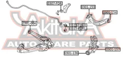 ������ ������� ������������� D10 Honda Honda Civic FD 2006- ASVA 0307-FDR 0307FDR ����
