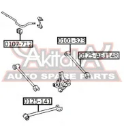 ������ ������� ������������� D14 Toyota Toyota Corolla AE104 4WD 1991-1995 ASVA 0107-712 0107712 ����