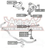 ������ ������� ������������� D20 Nissan Nissan Murano Z50 2002-2007 ASVA 0207-038 0207038 ����