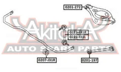 ������ ������� ������������� D26 Nissan Nissan Teana J31 2003-2008 ASVA 0207-J31R 0207J31R ����