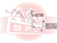 ������ ��������� ������������� Nissan Qashqai ASVA 0207-048 0207048 ����