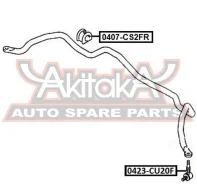 ������ ��������� ������������� D22 Mitsubishi Mitsubishi Lancer CS 2000-2009 ASVA 0407-CS2FR 0407CS2FR ����