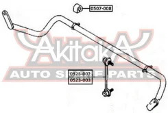 ������ ��������� ������������� D23 Mazda Mazda 6 GG 2002-2007 ASVA 0507-008 0507008 ����