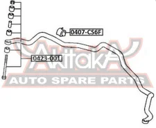 ������ ��������� ������������� D24.5 Mitsubishi Mitsubishi Lancer CS 2000-2009 ASVA 0407-CS6F 0407CS6F ����