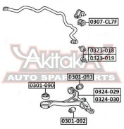 ������ ��������� ������������� D26.5 Honda Honda Accord CL/CN/CM 2002-2008 ASVA 0307-CL7F 0307CL7F ����