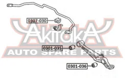 ������ �������� ��������� ���� Honda Honda Odyssey/Shuttle RA6/RA7/RA8/RA9 1999-2004 ASVA 0307-030 0307030 ����
