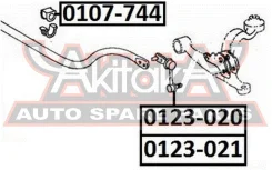 ������ ��������� ������������� D30 Toyota Aristo JZS147, UZS143 1UZFE 10.1992 - 08.1997 ASVA 0107-744 0107744 ����